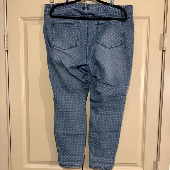 Artisan Ny Blue Patterned Ankle Jeans - Picture 2 of 7